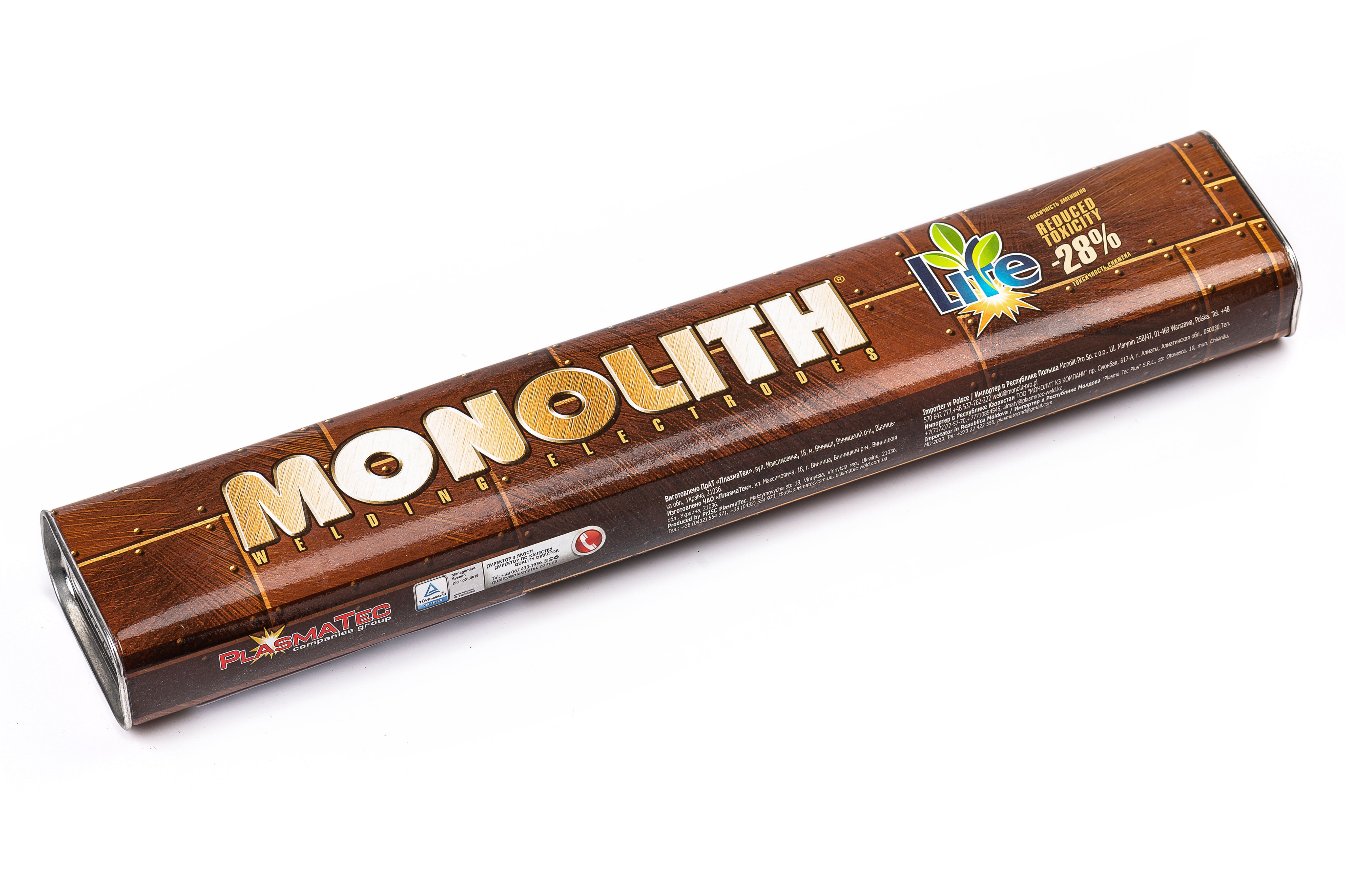 Електроди Моноліт РЦ TM MONOLITH д 3 мм: тубус 2.5 кг